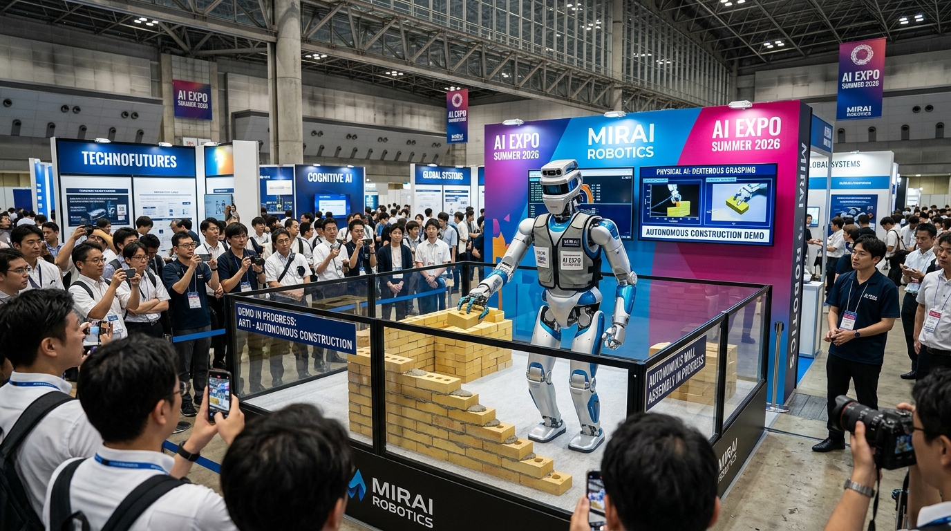 AI博覧会 Summer 2026 ヒューマノイドロボット実演イメージ