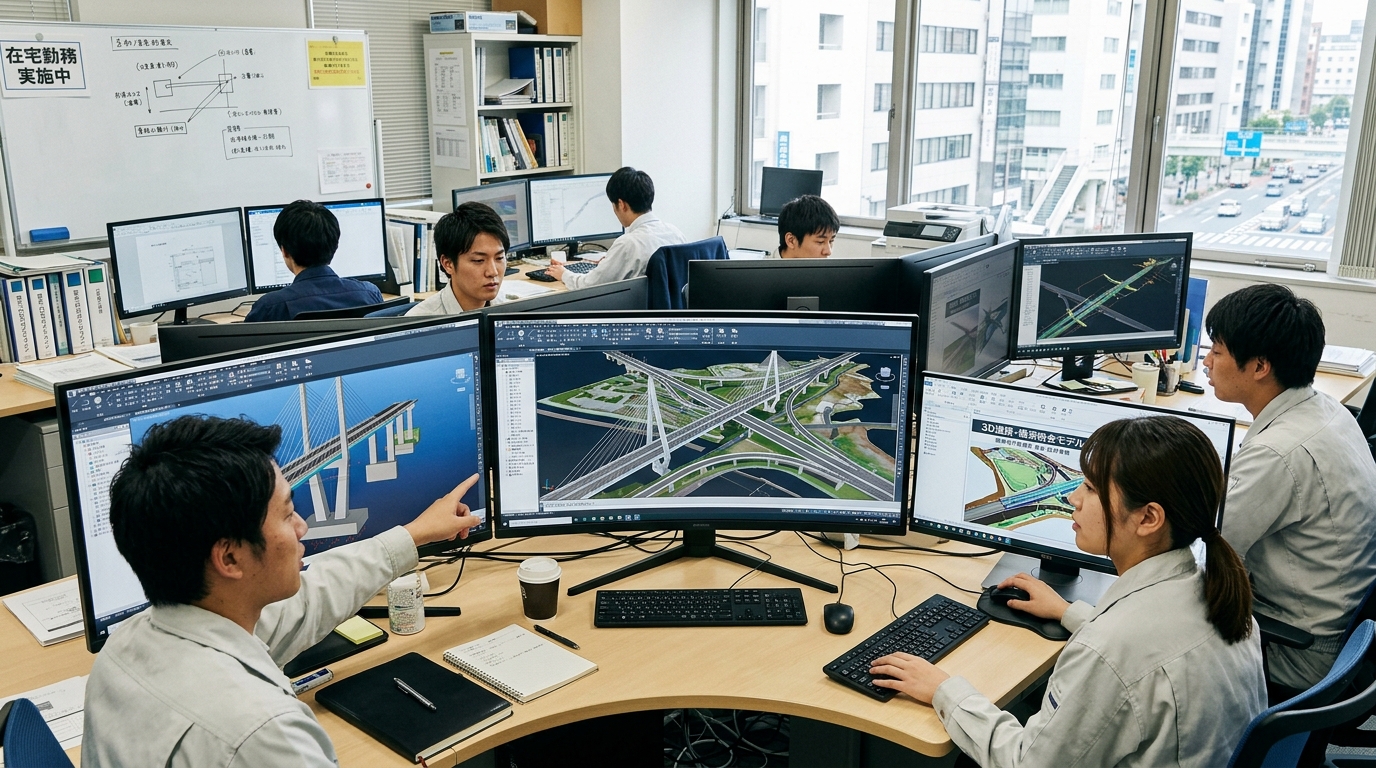 関東地整 BIM/CIM内製化オフィスイメージ