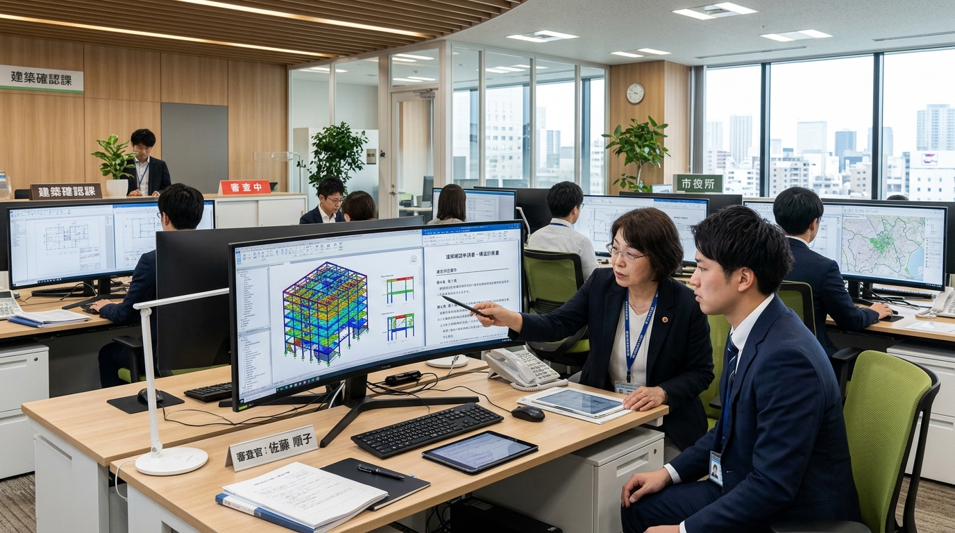 建築確認 電子申請受け付けシステム BIM連携 ペーパーレス