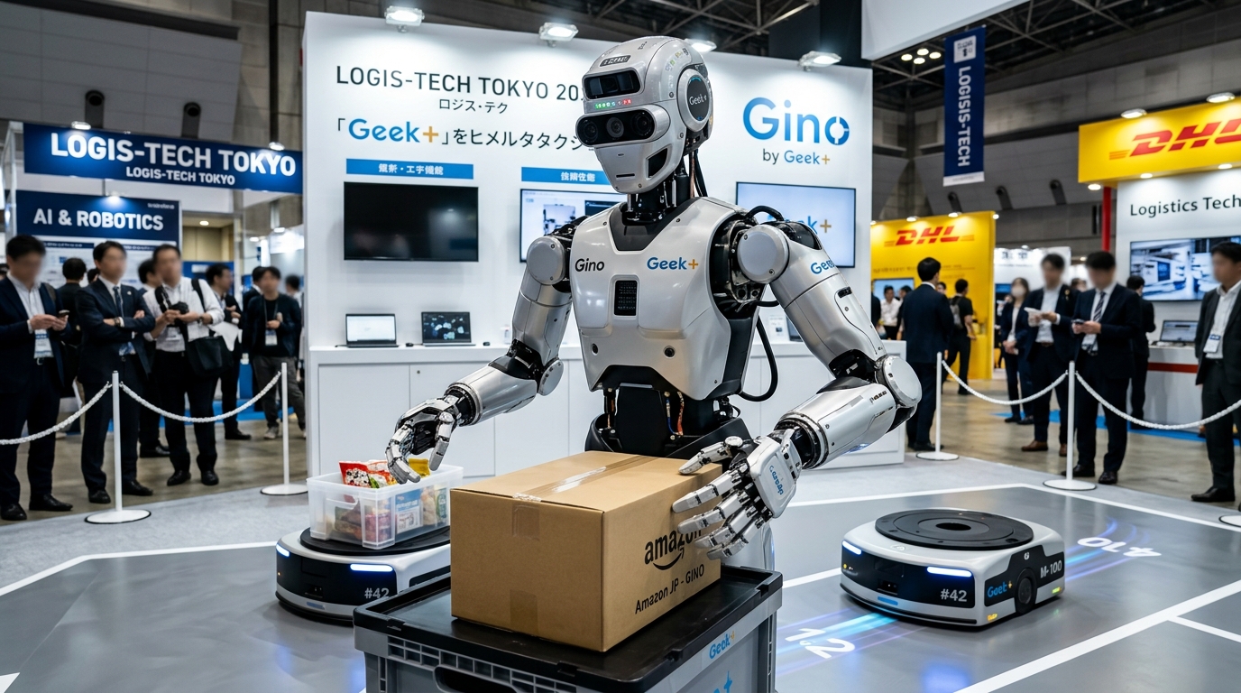 ギークプラス Gino 双腕3本指ヒューマノイドロボット