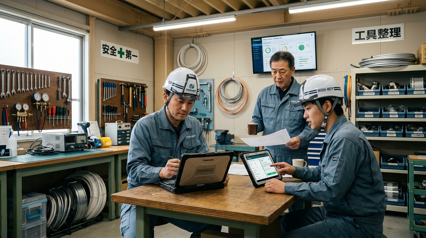 現場Hub ファーストライト キャピタル 建設バーティカルAI 設備工事 施工管理 日報自動化 DX
