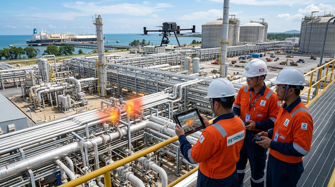 日揮 PETRONAS SEA METEC メタン排出管理 HiGHGuard スマート保安 2026