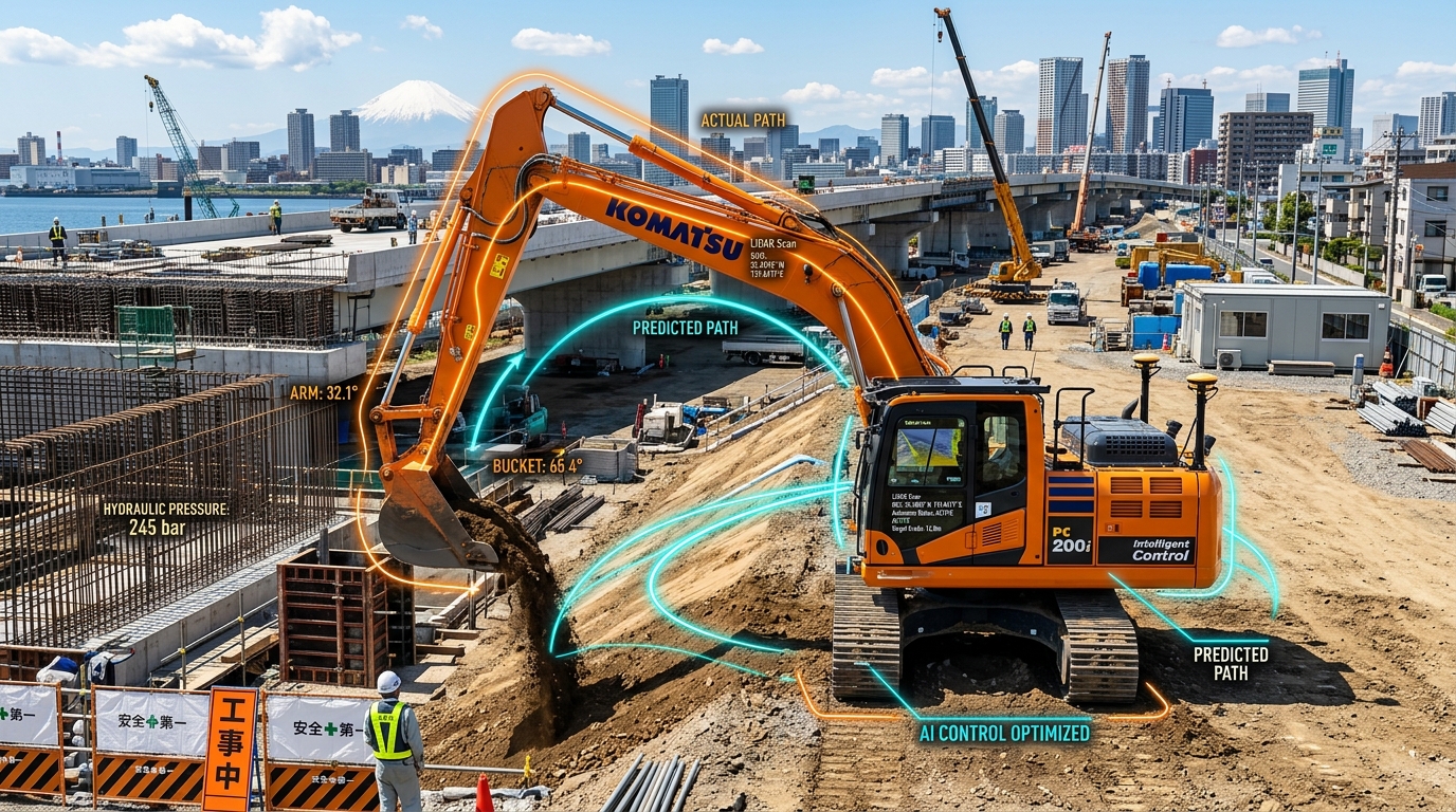 Jizai 日立建機 油圧ショベルAI自律施工システム