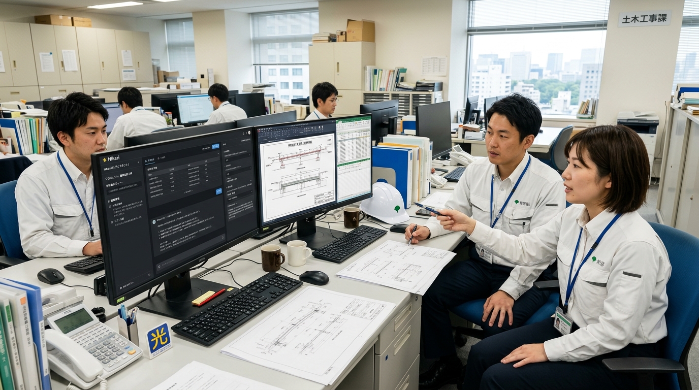 京都市建設局 燈 Hikari 建設特化AIエージェント
