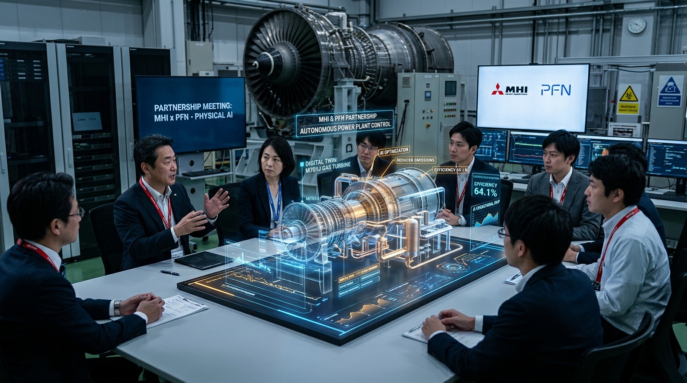 三菱重工業 Preferred Networks 100億円出資 フィジカルAI プラント自律運転 デジタルツイン