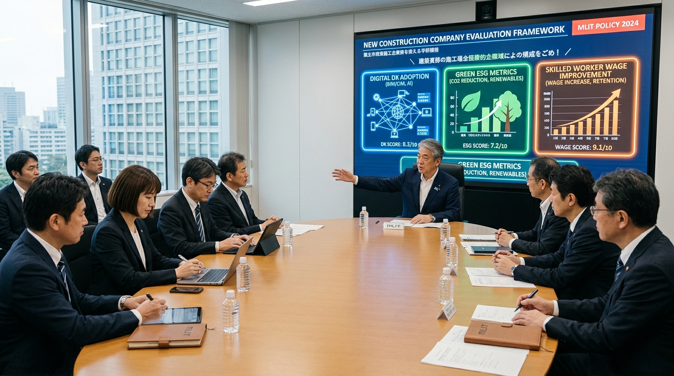 国土交通省 企業評価の在り方WG 経審 工事成績評定 DX推進度 賃上げ