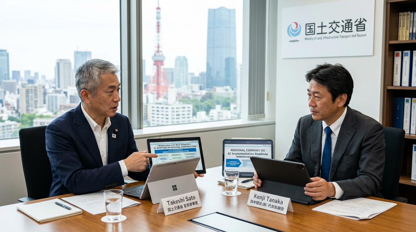 国交省 松本技術審議官インタビュー 地域建設DXイメージ