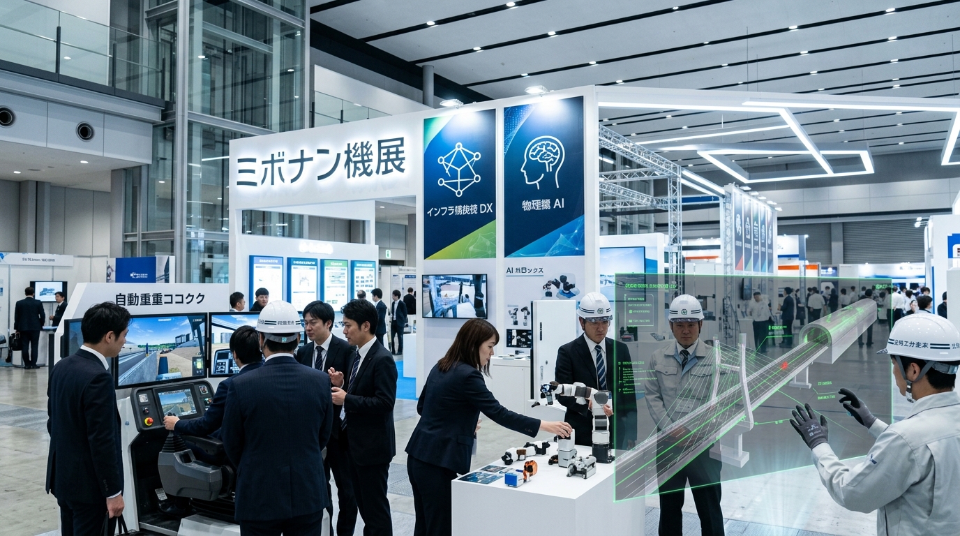建設技術展2026近畿 国土交通省 i-Construction 2.0 フィジカルAI 建機自動運転