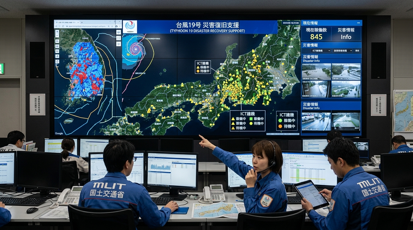 国土交通省 建機テレマティクス 災害対応 重機配備