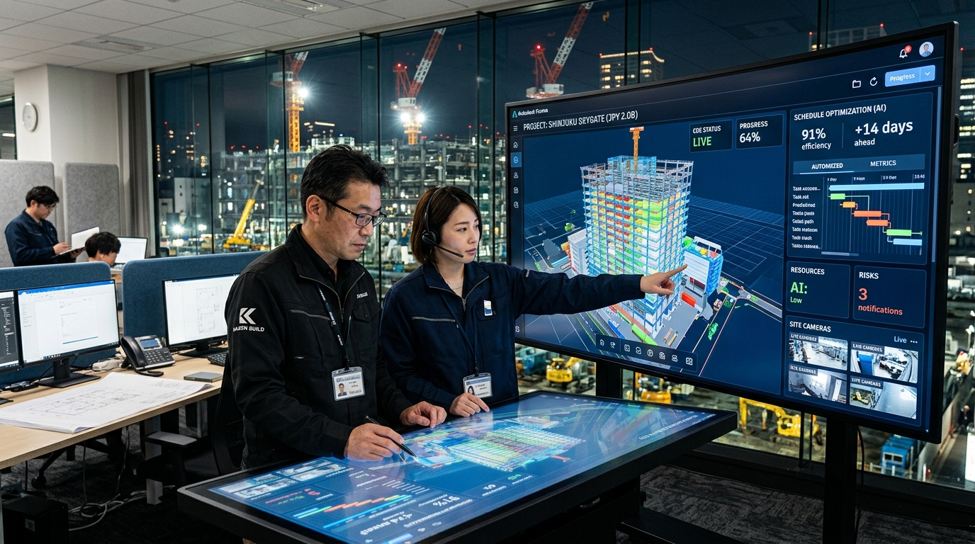 清水建設 Autodesk Forma AX 施工マネジメント CDE 20億円現場 2人運営