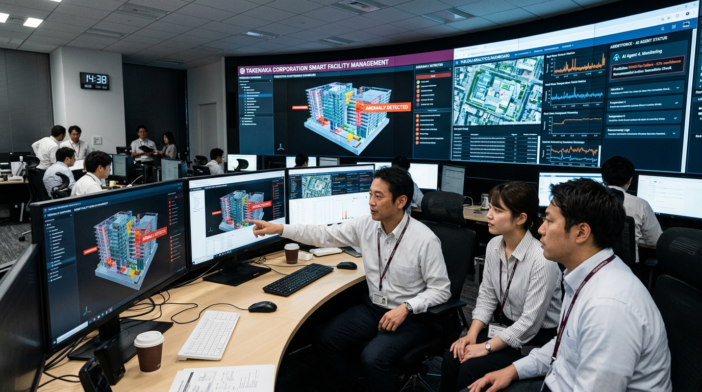 竹中工務店 オープンBIM Agentforce Tableau セールスフォース ファシリティマネジメント スマートFM