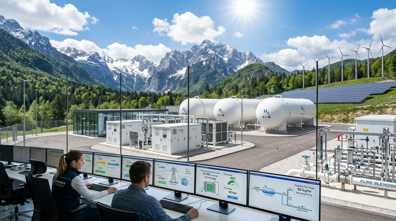 横河電機 スロベニア 水素エコシステム 水電解 ガス導管混入 EMS 2026